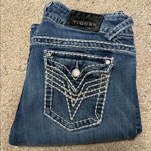 Vigoss Dark Blue Denim with Detailed Stitching